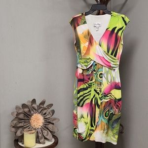 Joseph Ribkoff Wrap Style Midi Dress